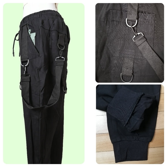 sz:M, black sweatpants - Picture 3 of 6